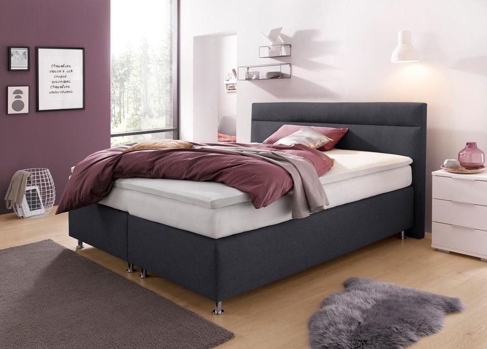 Westfalia Schlafkomfort Boxspringbett wahlweise mit LED-Beleuchtung