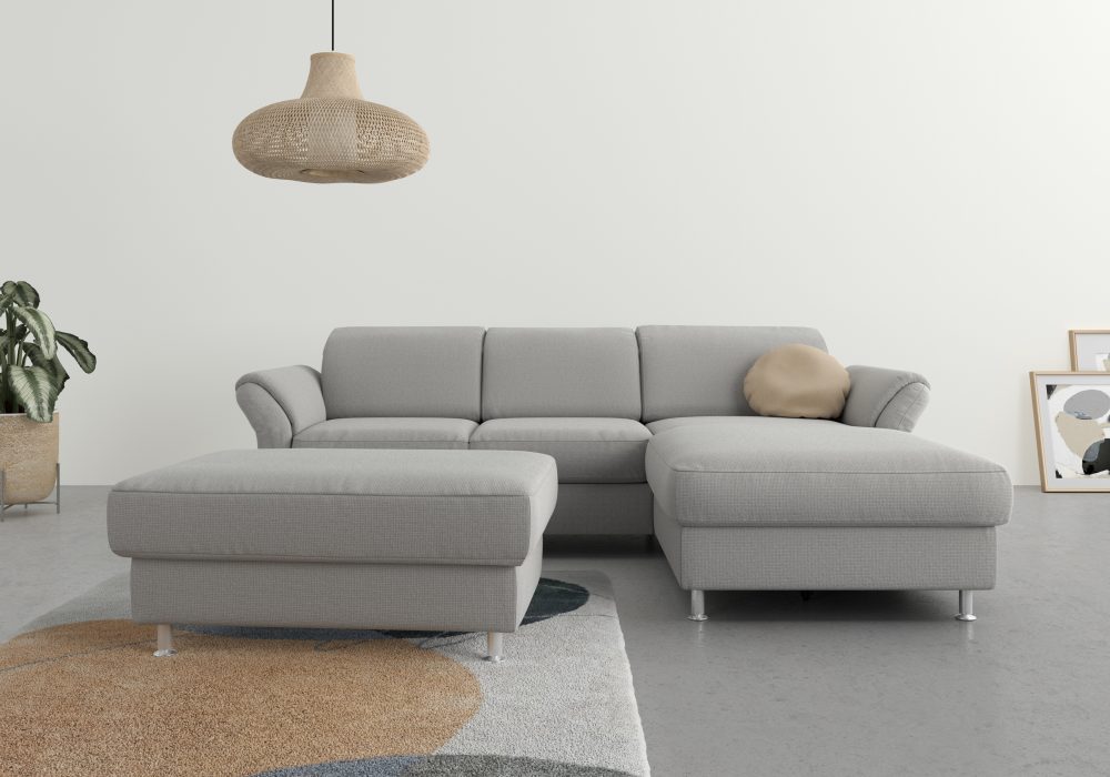 sit&more Ecksofa, wahlweise mit Bettfunktion, Bettkasten und Kopf- und Armteilverstellung
