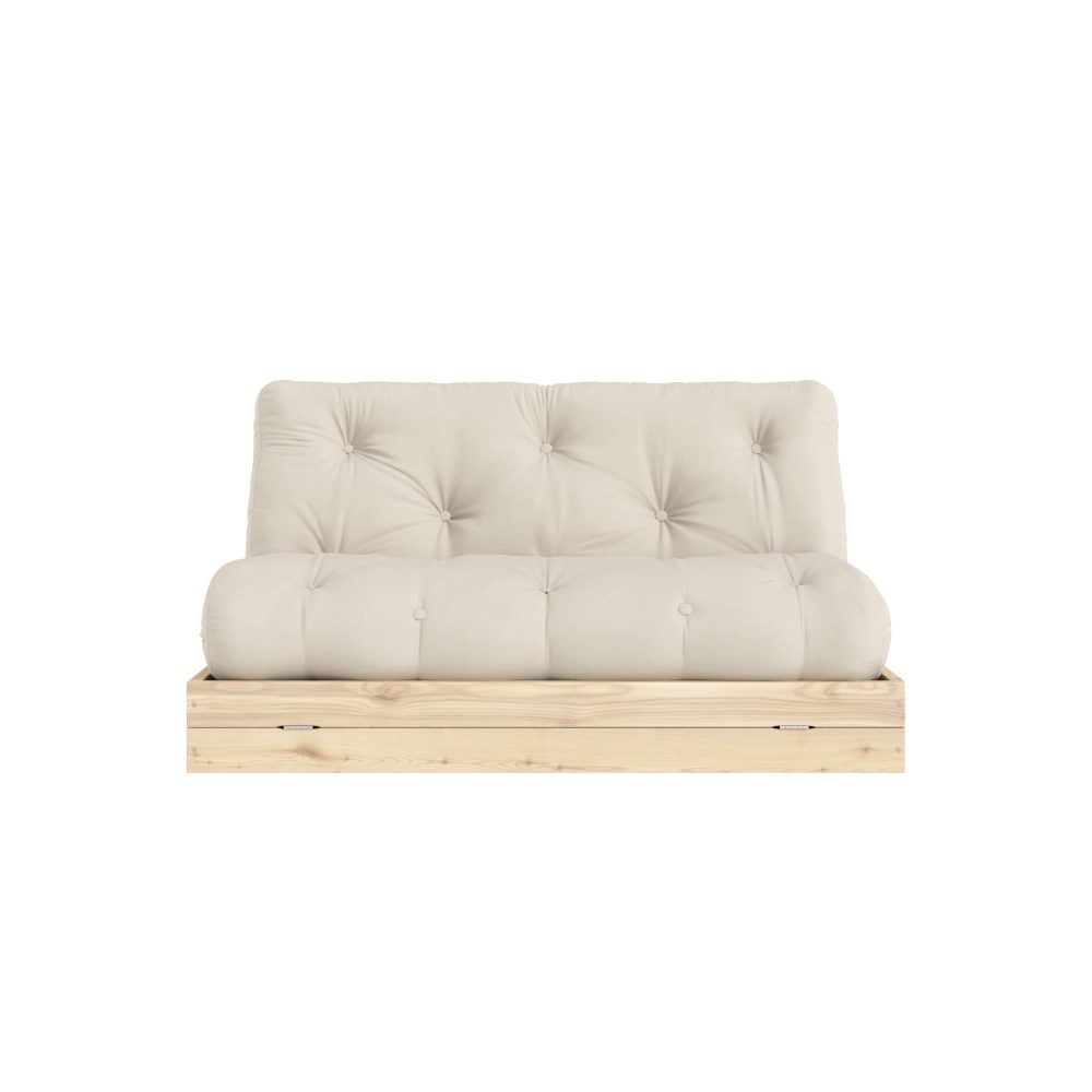 Karup Design Schlafsofa »Flip Sofabed, Made in Europe, mehrere Farben, vielseitig einsetzbar«, (B/H/T Sofa: ca 145 x 83 x 98,5 cm, Bett: ca 145 x 21 x 200 cm), inkl. handgefertigte Futonmatratze, FSC®-zertifiziertes Massivholz