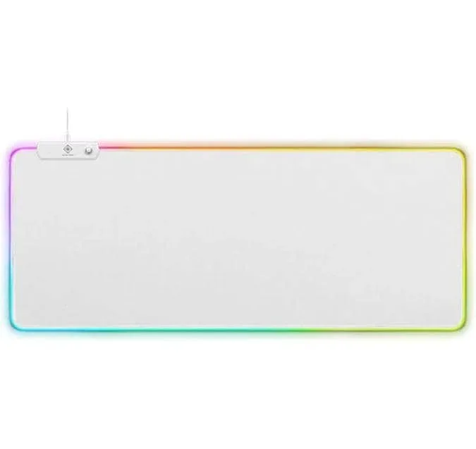 DELTACO RGB Gaming Mousepad GAM-079-W XL Wide, White