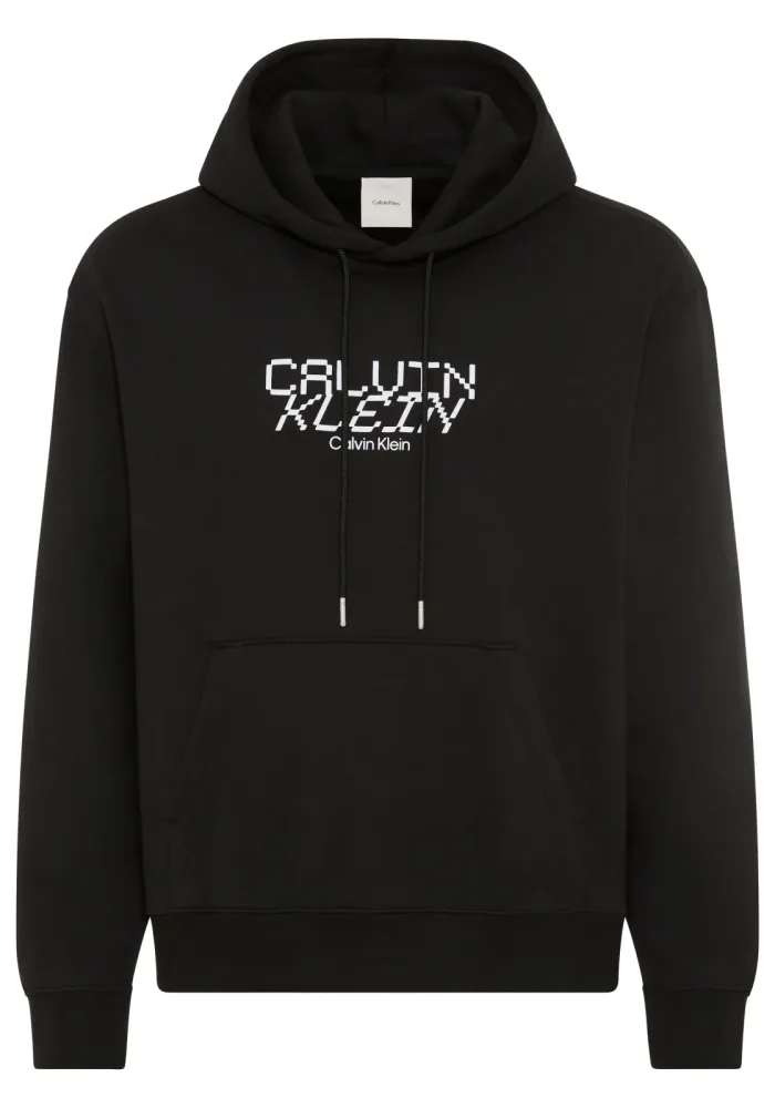 Calvin Klein Kapuzensweatshirt, Regular Fit, Kängurutasche, Logo-Schriftzug