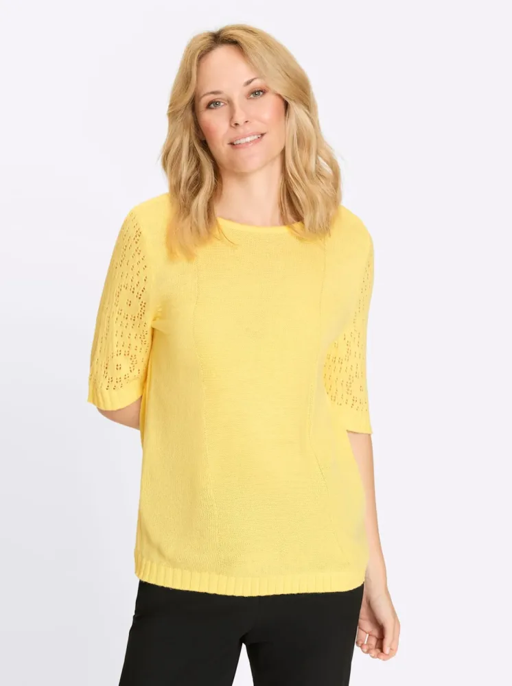 Classic Basics Kurzarmpullover 