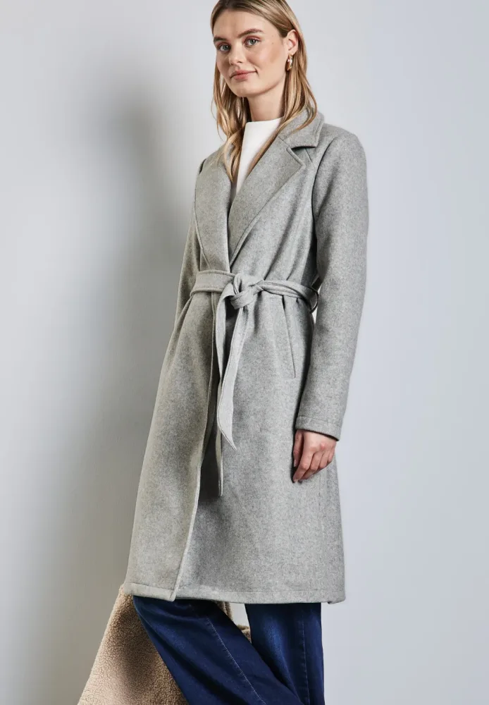 STREET ONE Kurzjacke mit Gürtel zum Taillieren