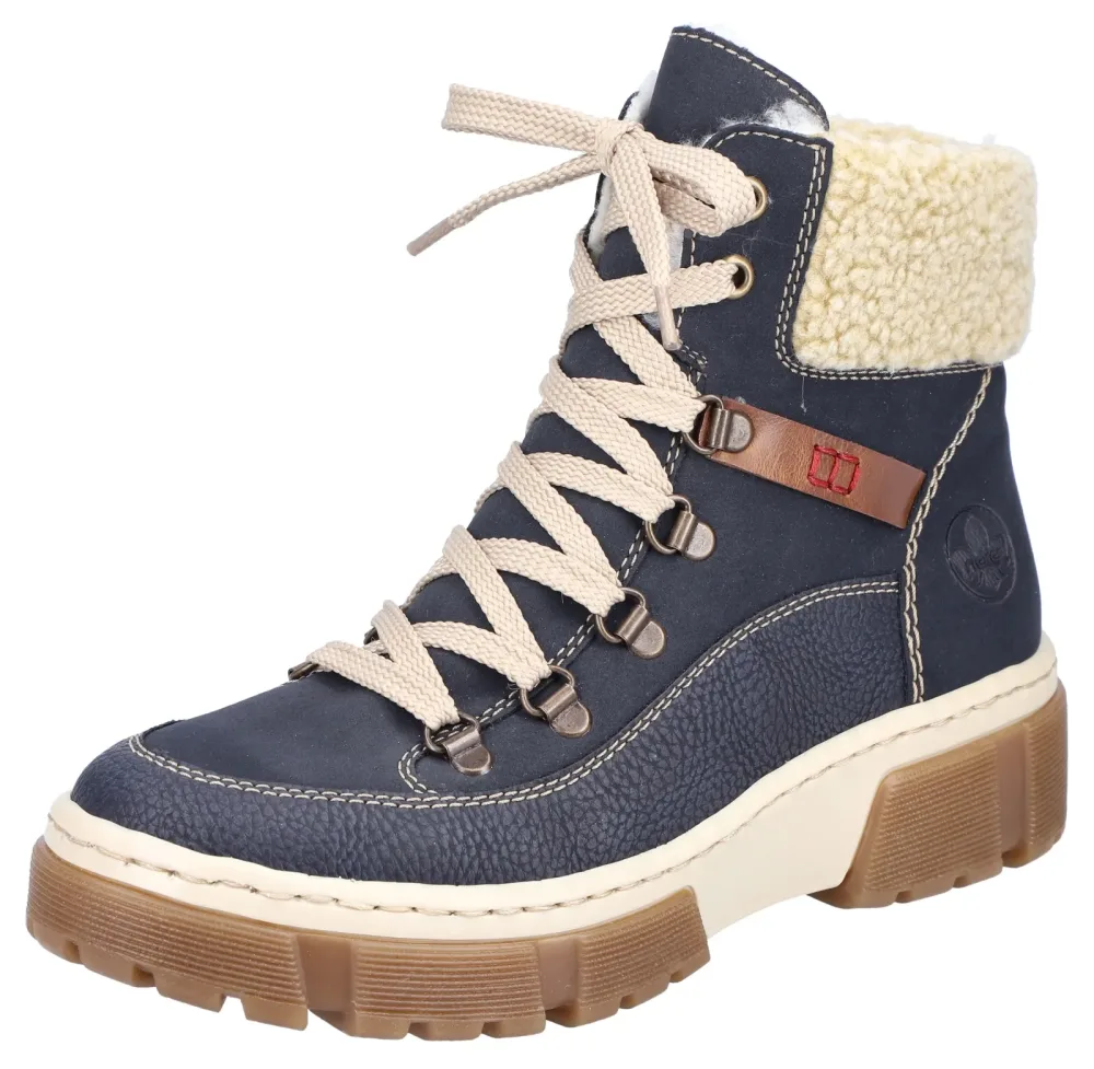 Rieker Winterboots, Schnürboots, Winterstiefelette mit Warmfutter ausgestattet