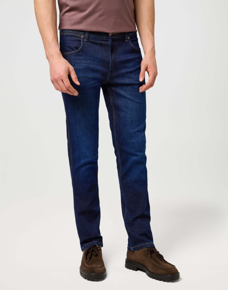 Wrangler - Jeans, Regular Fit, für Herren, Blau Denim Dunkel, Größe W34/L30