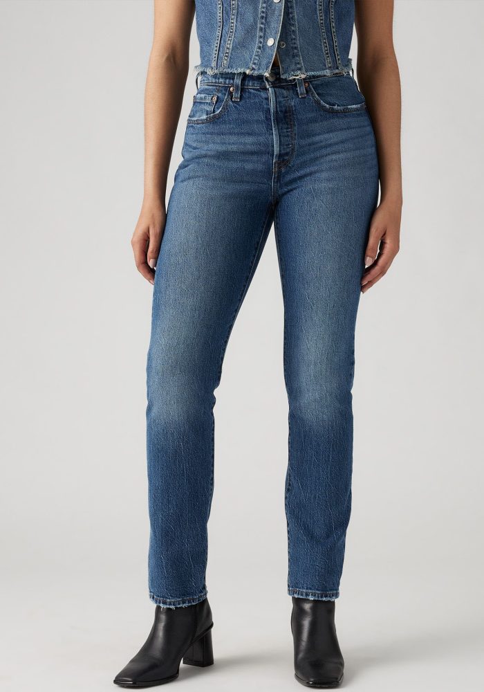 Levi's® - Jeans, Straight Leg Fit, für Damen, Blau Denim, Größe W26/L32