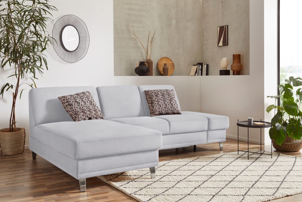 sit&more Ecksofa »Clio V«, wahlweise mit Bettfunktion oder Vorziehsitz und Bettkasten, Inklusive Federkern