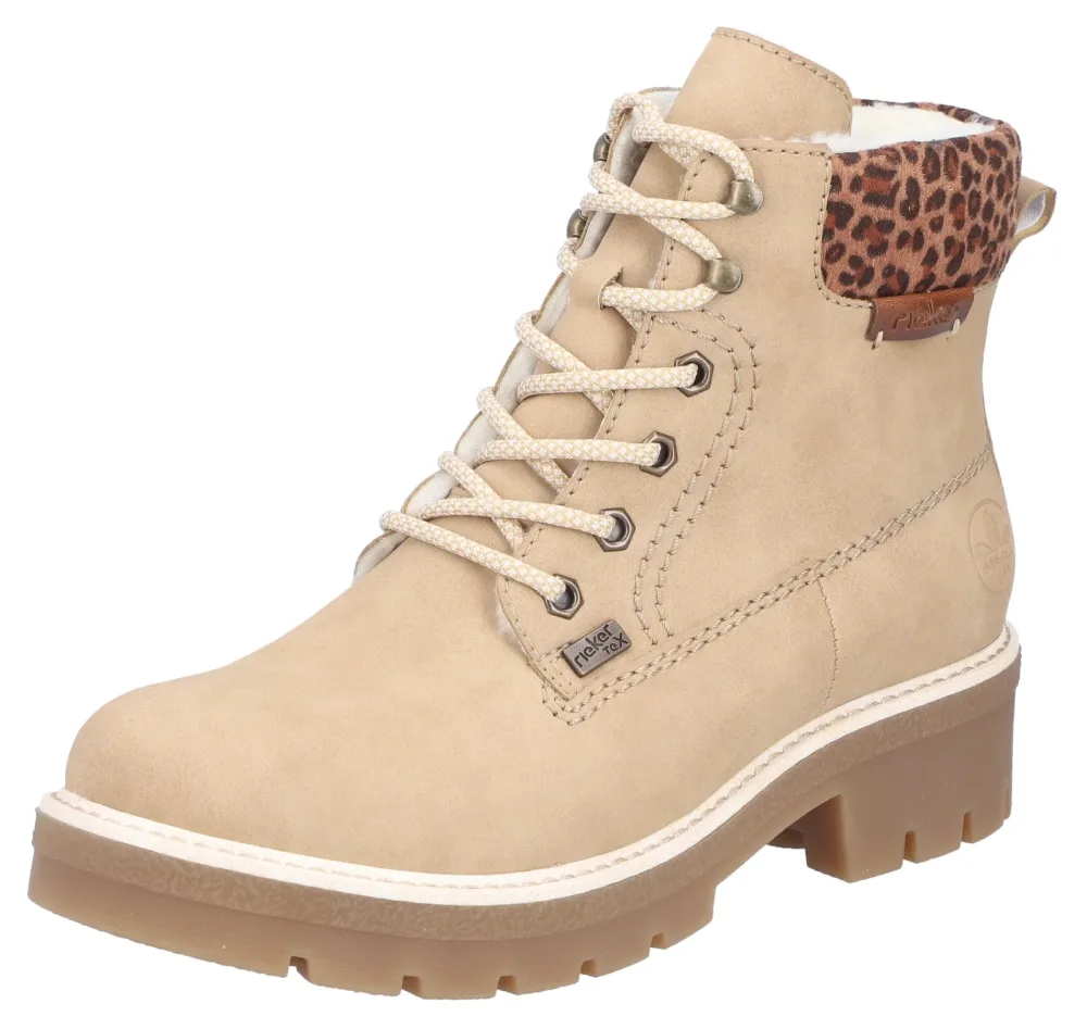 Rieker Schnürboots, Damen , Beige 38