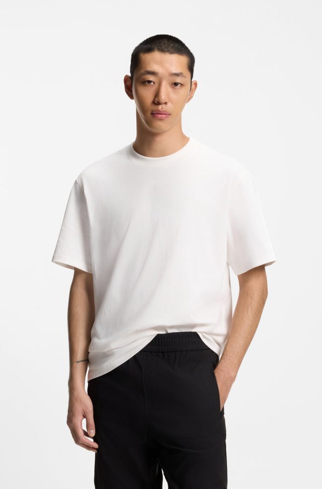 Hugo - T-Shirt, für Herren, Offwhite, Größe M
