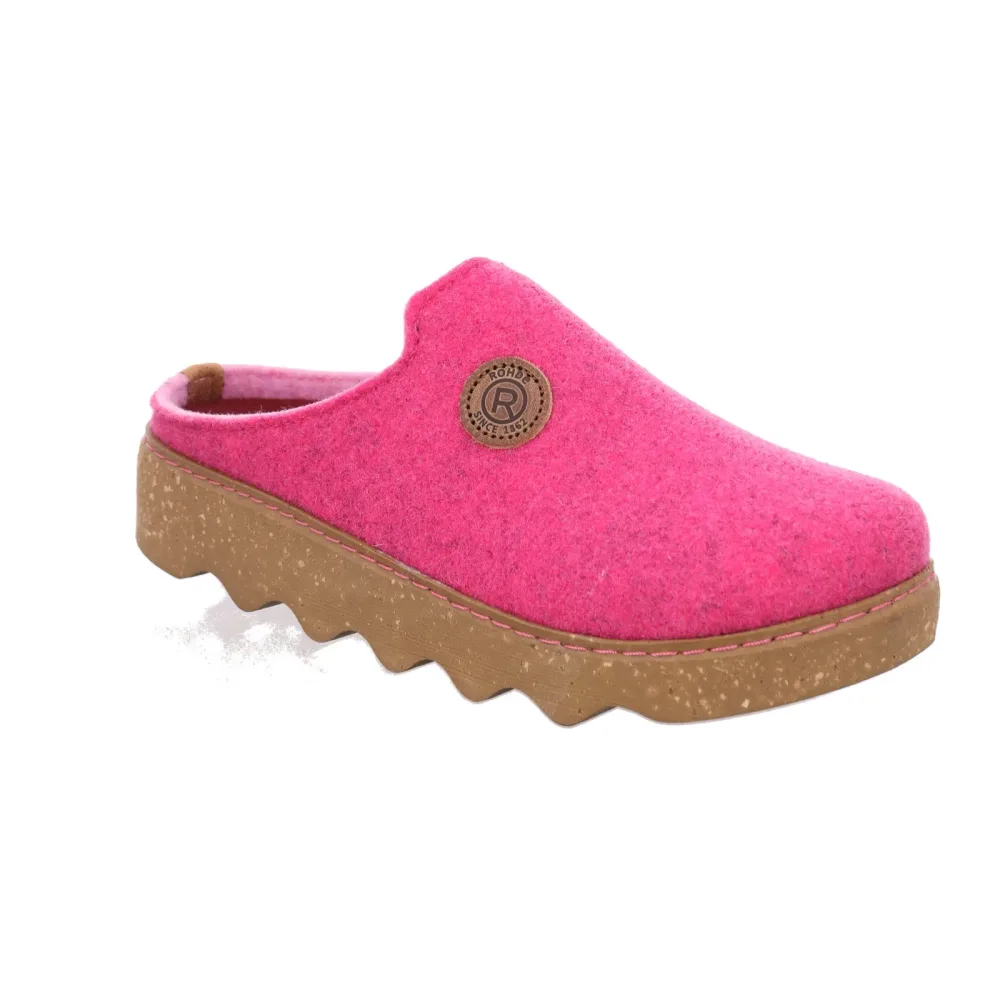 Rohde - Hausschuhe, für Damen, Pink, Größe 43