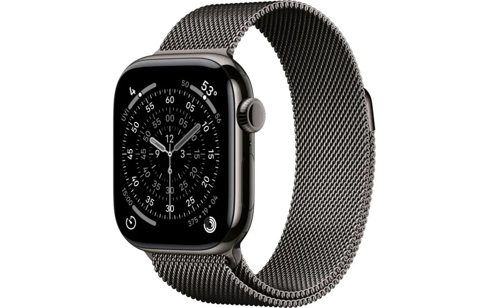 Apple Watch Series 11 GPS + Cellular Slate Titanium Case / Slate Milanese Loop Watch Series 11