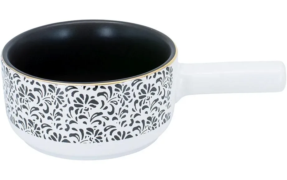 Kadastar - Caquelon für Käsefondue, 16cm, Weiss
