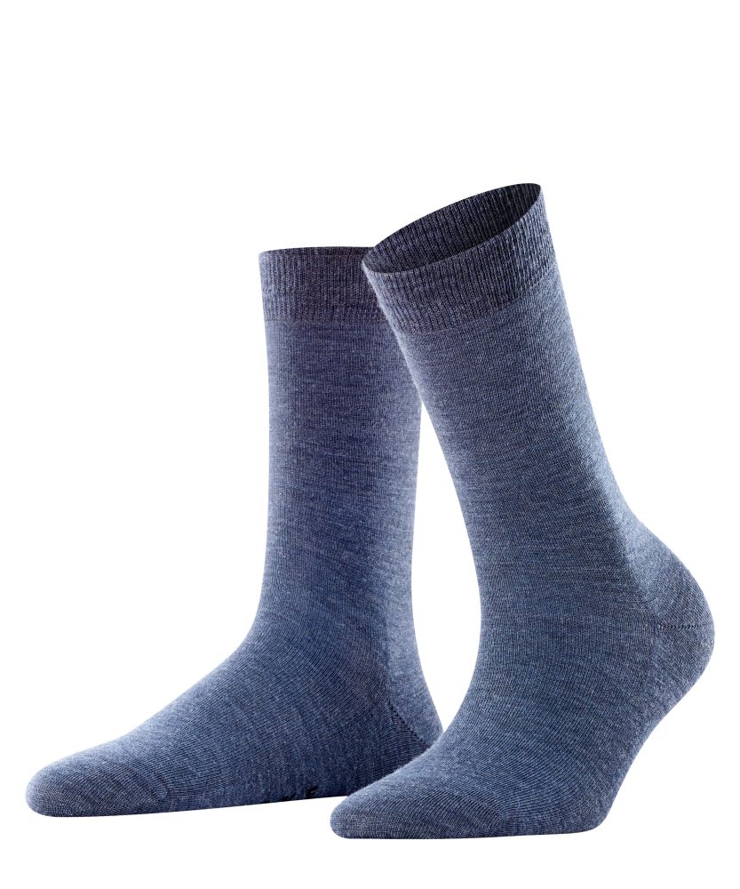 Falke - Socken  1er Pack Stretch- Softmerino SO, für Damen, Blau, Größe 37-38