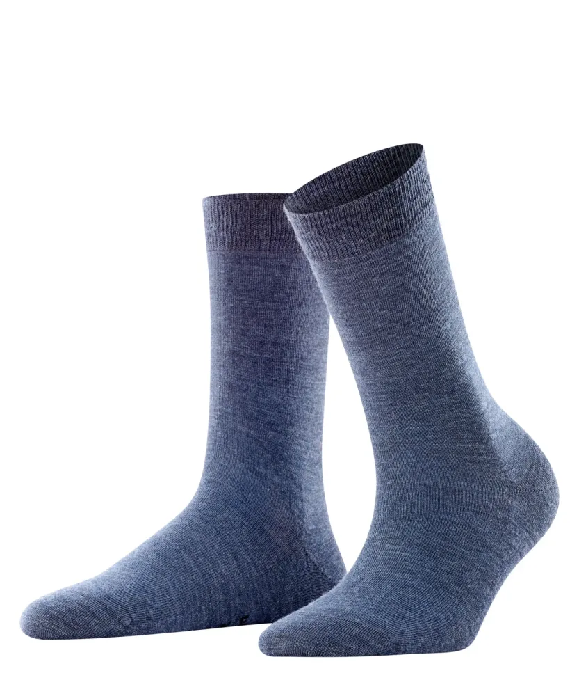 Falke - Socken  1er Pack Stretch- Softmerino SO, für Damen, Blau, Größe 37-38