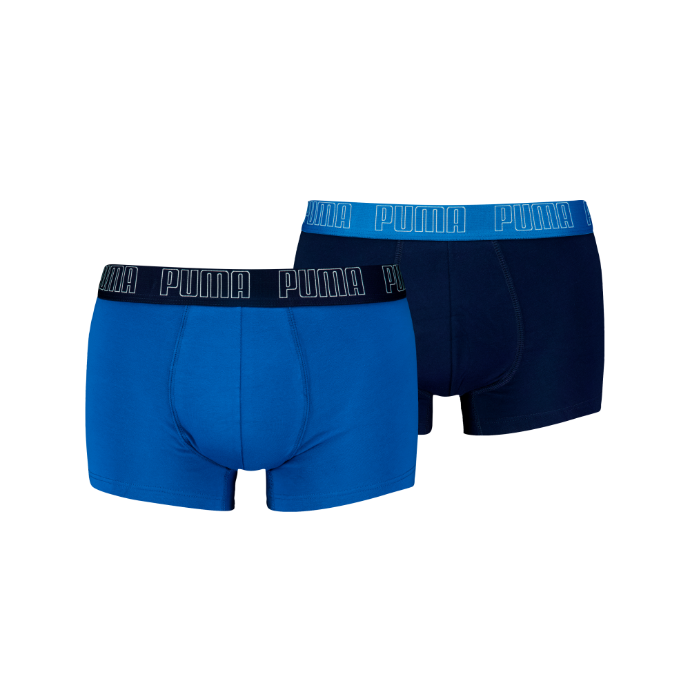 Puma - Boxershort  2er Pack Figurbetont, für Herren, Blau, Größe XL