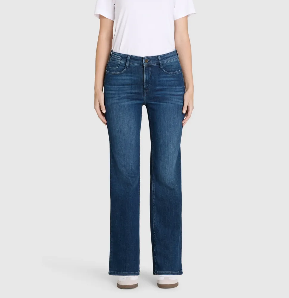 Mac - 5-Pocket Hose, für Damen, Blau Denim, Größe W42/L30
