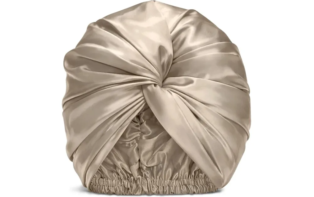 VBEAUTY - Premium Seiden Turban - Champagner, One Size