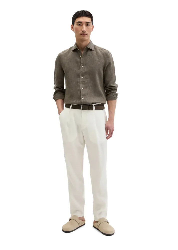 Marc O'Polo - T-Shirt, langarm, für Herren, Beige, Größe XL