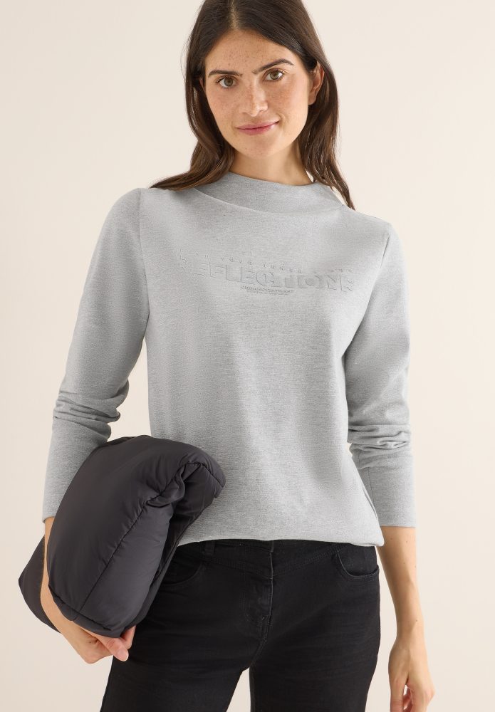Cecil Sweatshirt, mit Glitzer-Wording