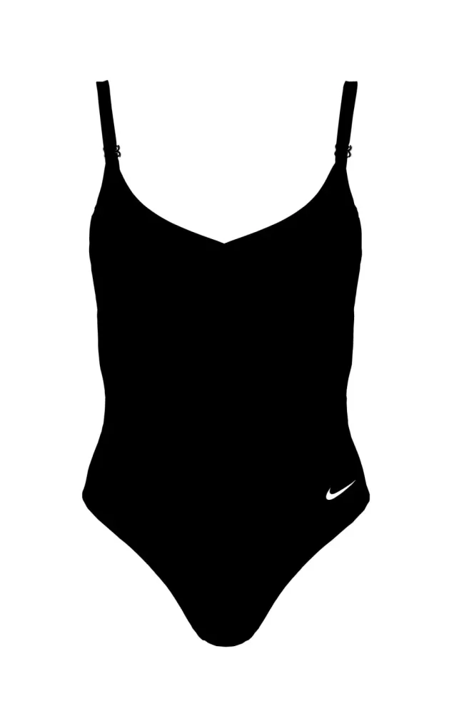 Nike - Badeanzug, für Damen, Black, Größe XL