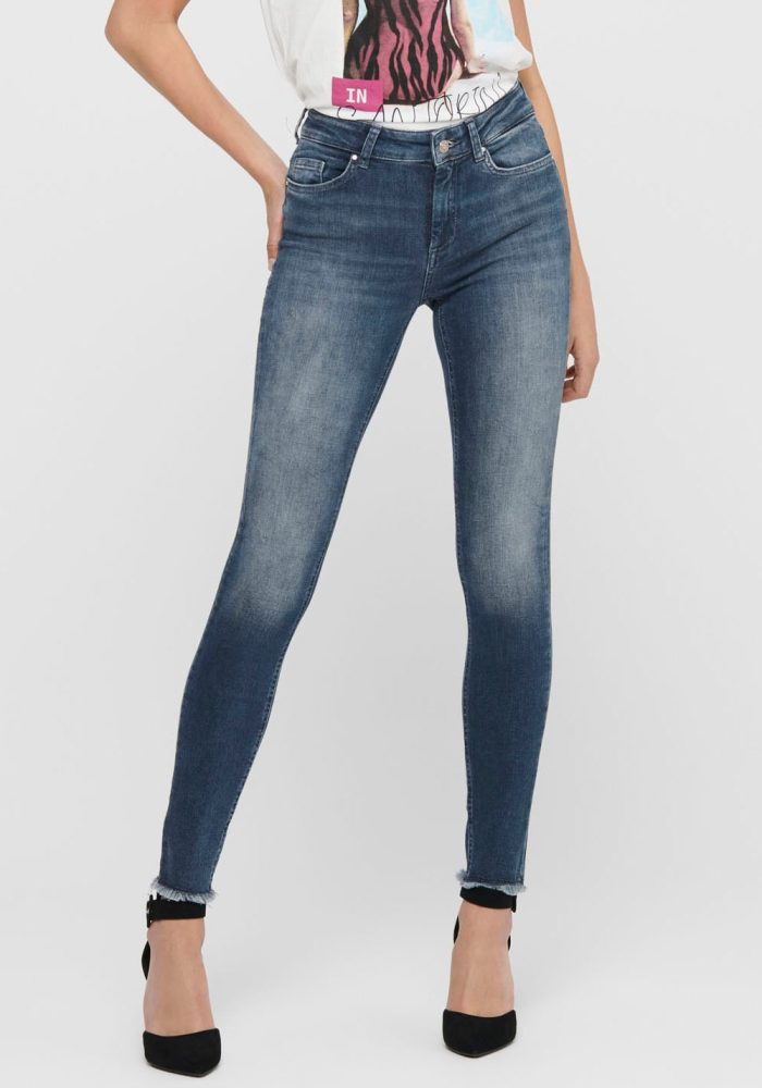 Only - Jeans, für Damen, Blau Bedruckt, Größe M