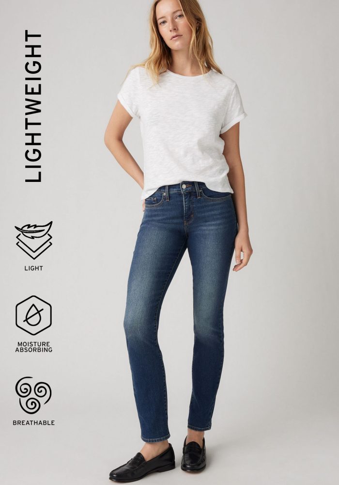 Levi's® - Jeans, Straight Leg Fit, für Damen, Blau Denim, Größe W27/L30