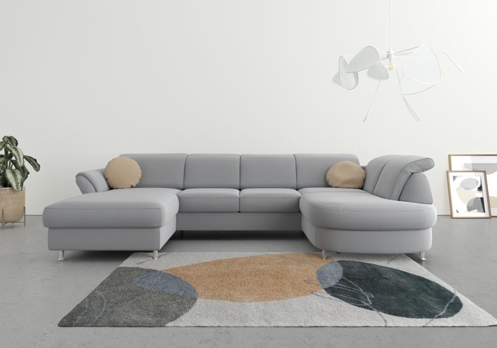 sit&more Wohnlandschaft, wahlweise mit Bettfunktion, Bettkasten und Kopf- und Armteilverstellung