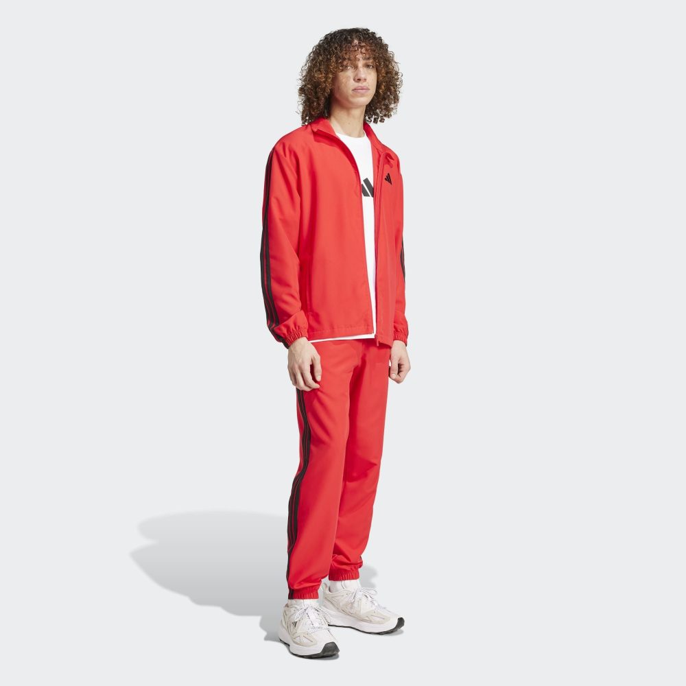 adidas - Traineranzug, für Herren, Dunkelrot, Größe M