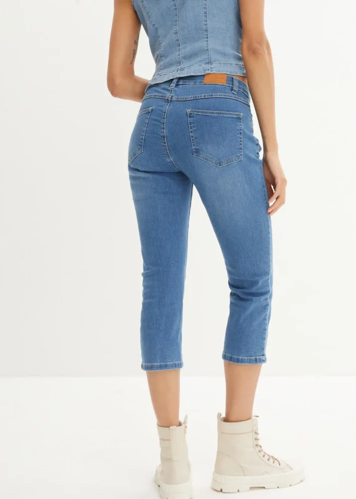 bonprix 7/8-Jeans, Komfort-Stretchblau 42Damen