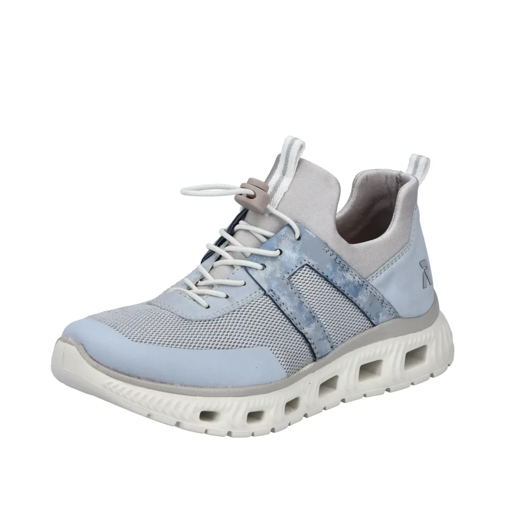 RIEKER Sport Slip-On Sneaker Sportschuh, Halbschuh, Freizeitschuh in veganer Verarbeitung