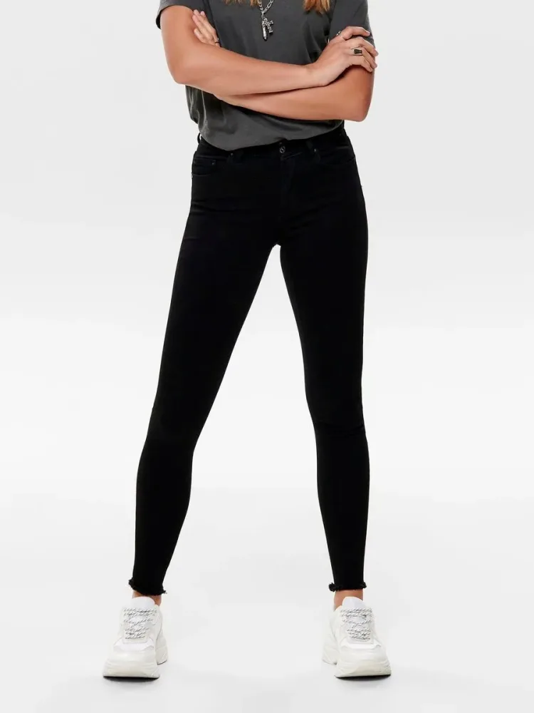 Only - Jeans, Skinny Fit, für Damen, Black Stoned, Größe S