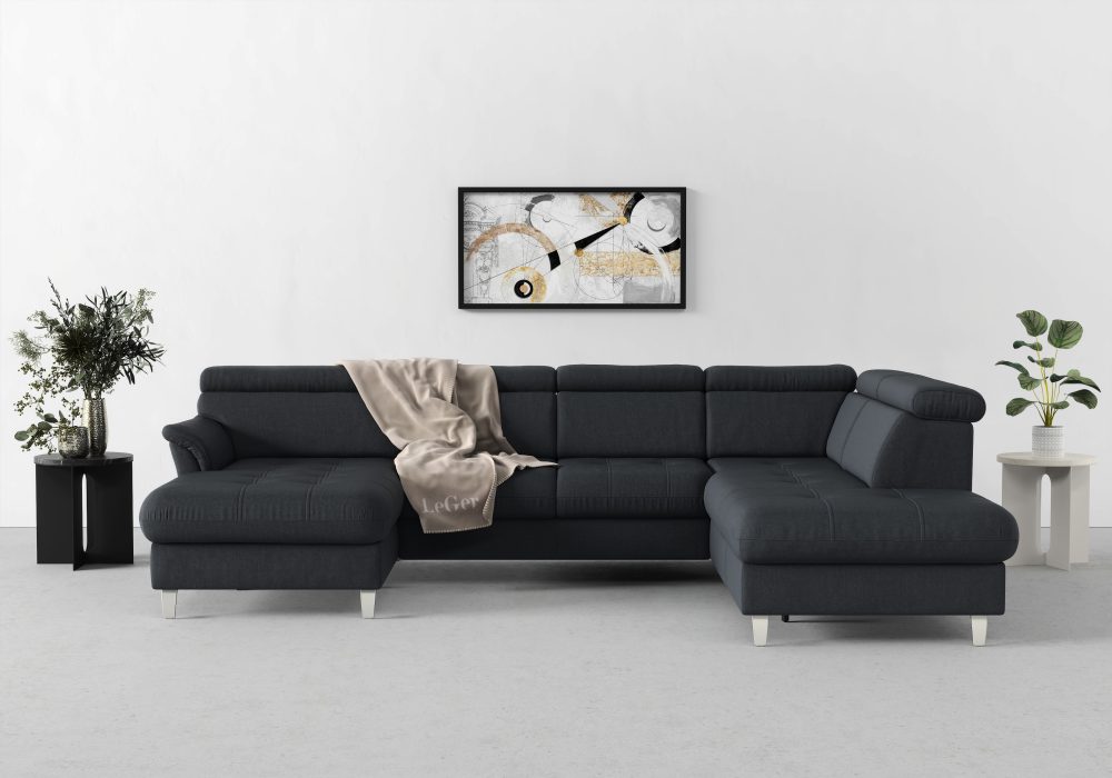 sit&more Wohnlandschaft, inklusive Kopfteilverstellung, wahlweise mit Bettfunktion und Bettkasten