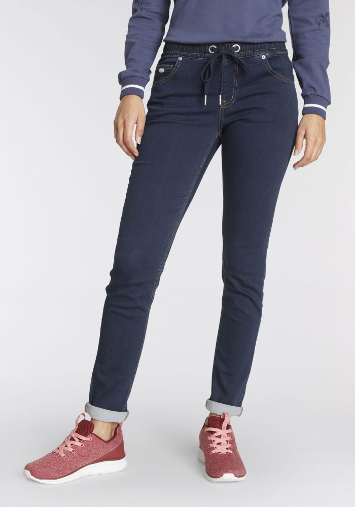 KangaROOS Jogg Pants, in Denim-Optik mit elastischem Bündchen