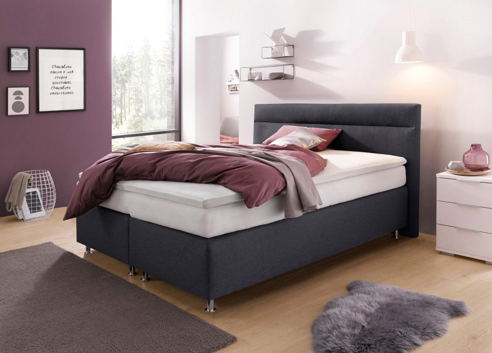 Westfalia Schlafkomfort Boxspringbett wahlweise mit LED-Beleuchtung