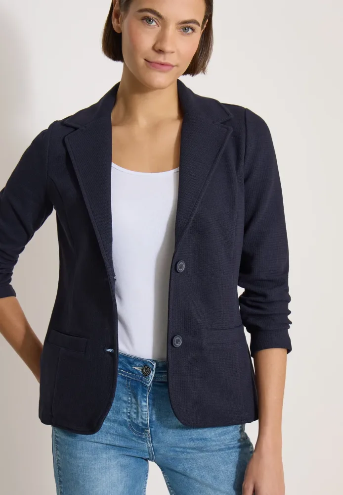 Cecil Jackenblazer mit Struktur in Unifarbe