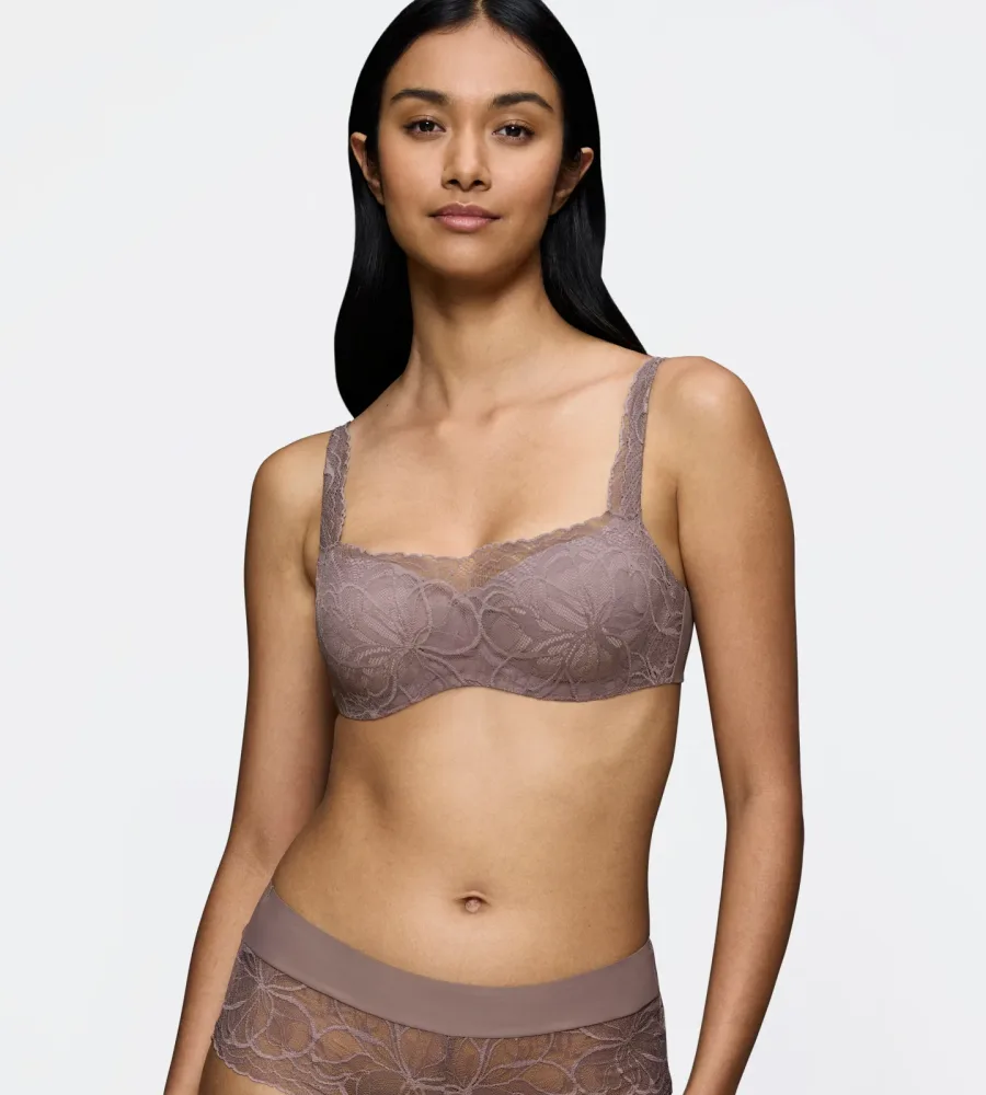 Triumph - Bügel-BH, wattiert, für Damen, Grau, Größe 80D
