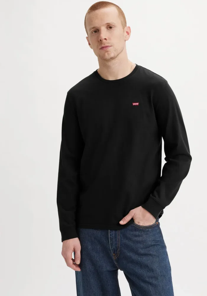 Levis Langarmshirt mit Logo-Applikation