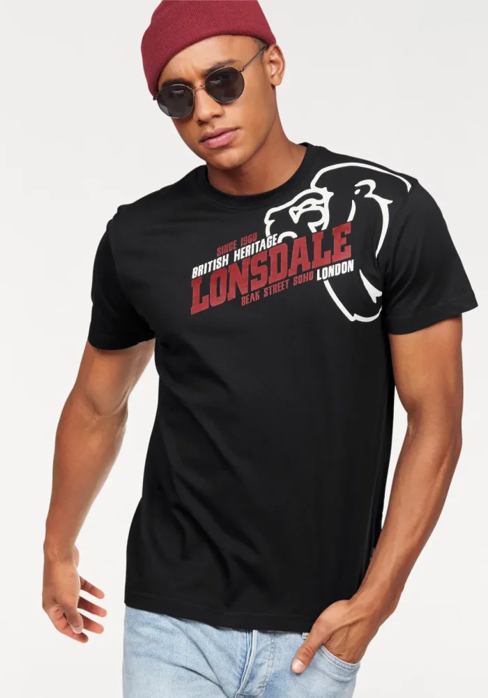 LONSDALE - t-shirt, für Herren, Schwarz, Größe XL