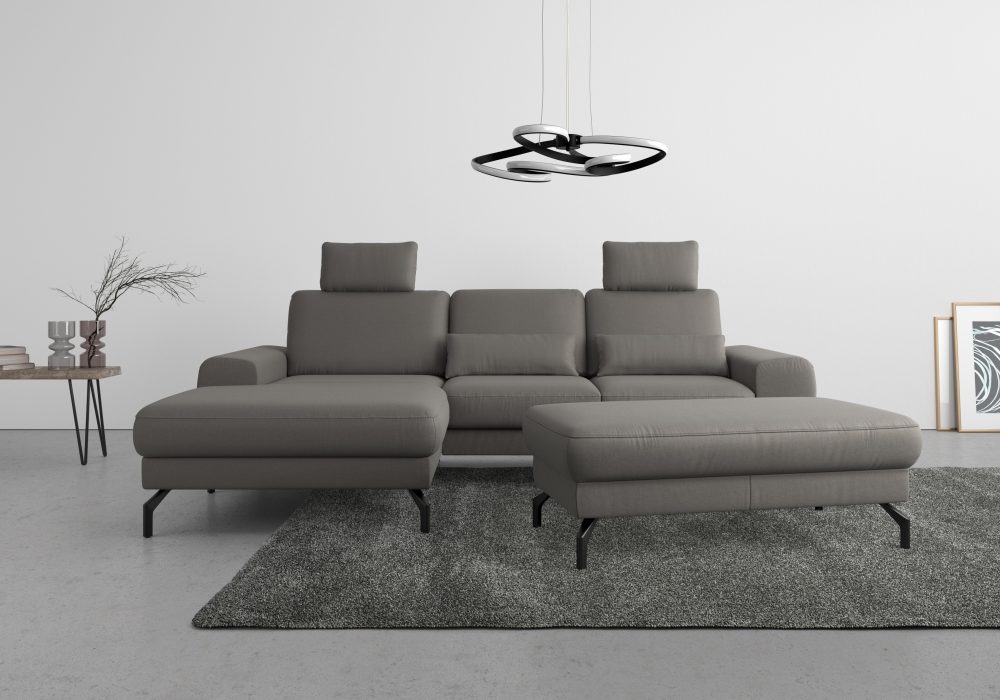 sit&more Ecksofa »Cinturo«, inklusive Sitztiefenverstellung und Federkern