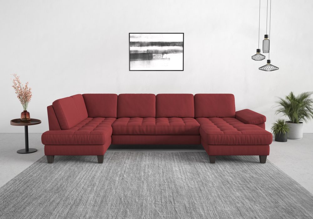 sit&more Wohnlandschaft, wahlweise mit Bettfunktion, Bettkasten, Sitztiefenverstellung