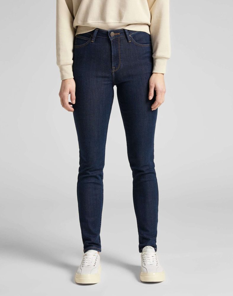 Lee - Jeans Skinny Fit Scarlett High, für Damen, Blau Denim, Größe W26/L33