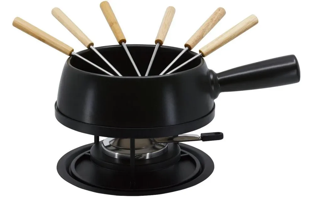 Kadastar - Käsefondue-Set, 22cm, Black