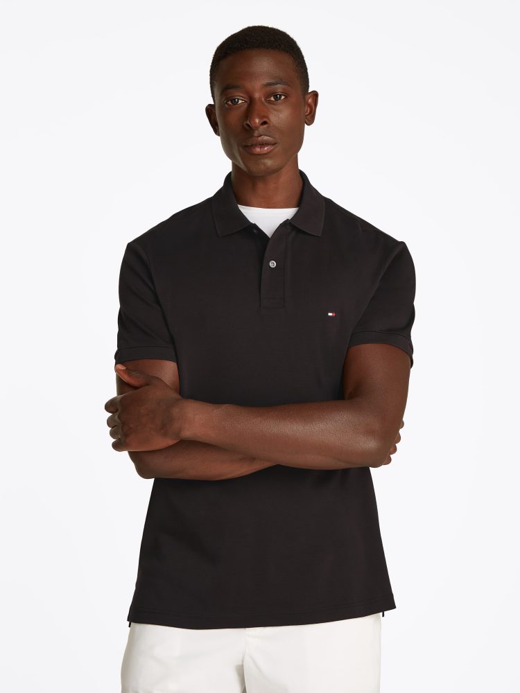 Tommy Hilfiger - Poloshirt, kurzarm, für Herren, Black, Größe XXL