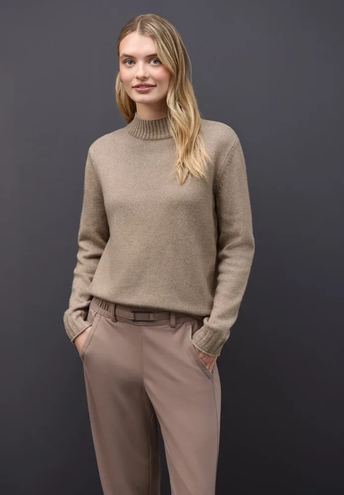STREET ONE Rollkragenpullover mit Rippbündchen