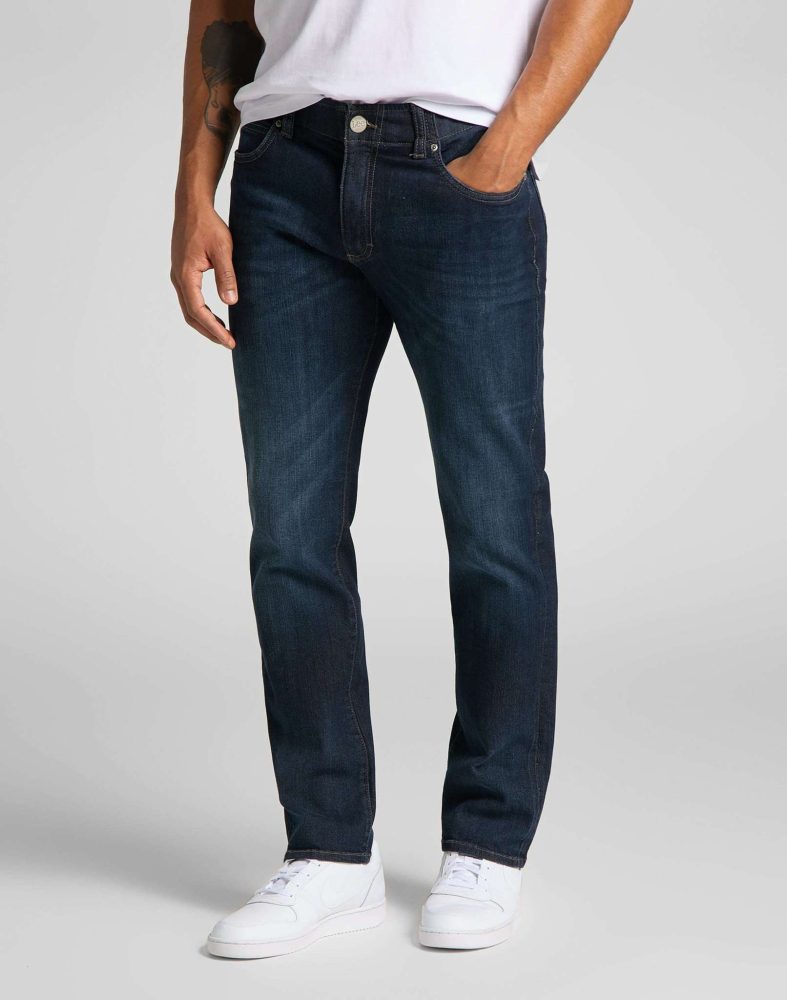 Lee - Jeans Straight Leg XM, für Herren, Blau Denim, Größe W42/L32