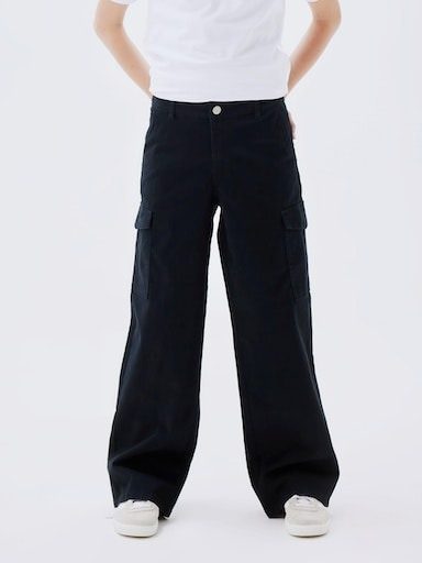 Name It - Cargohose, Regular Fit, 128, Black