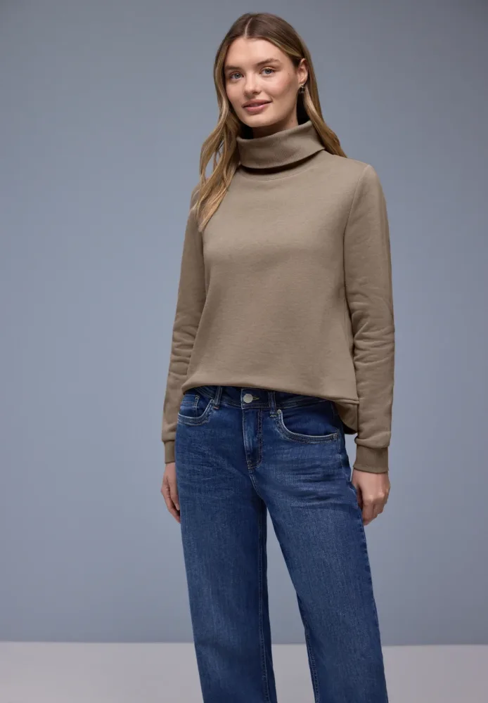 STREET ONE Sweater, mit Stehkragen