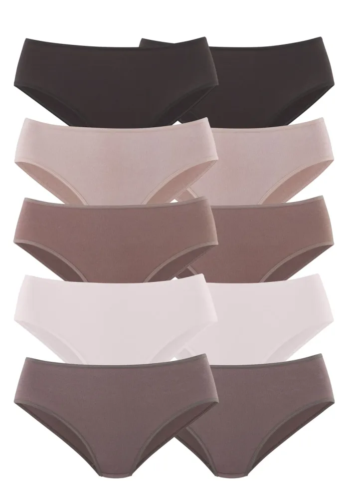 petite fleur Jazz-Pants Slips 10er-Pack, aus elastischer Baumwolle