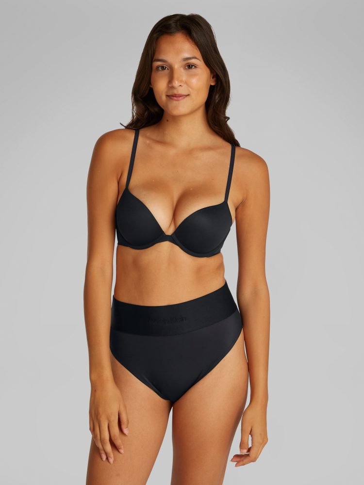 Calvin Klein - BH mit Push up Effekt, für Damen, Black, Größe 85C