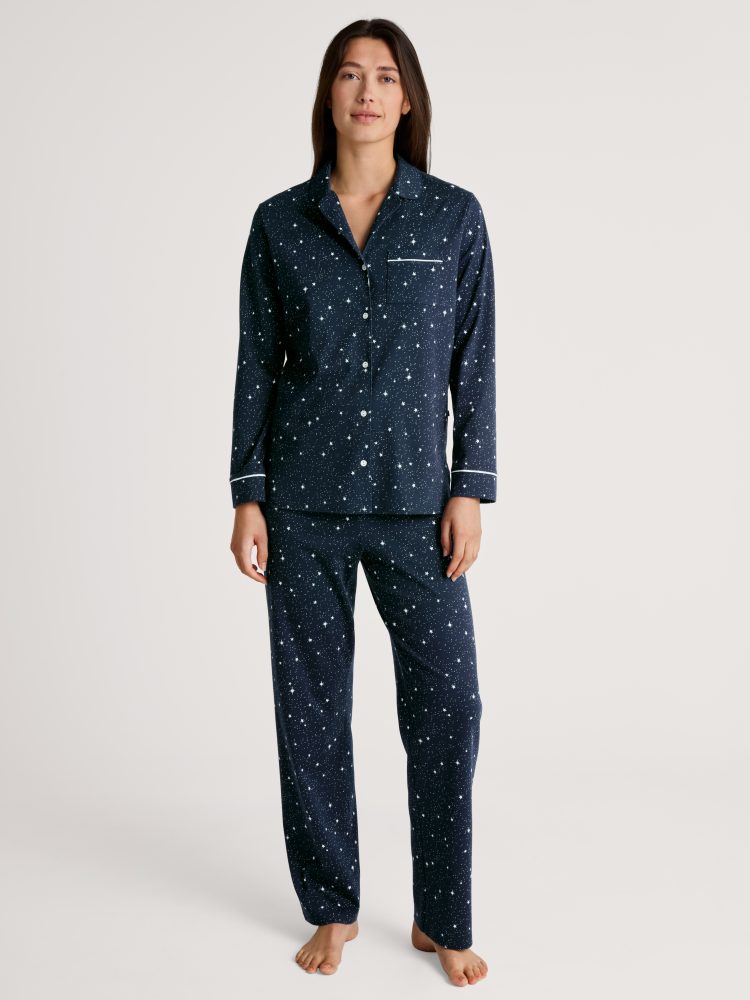 Calida - Pyjama, für Damen, Dunkelblau, Größe XL